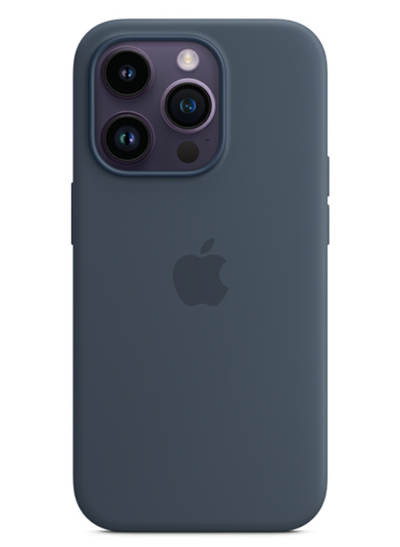 iPhone 14 Pro silikone-etui med MagSafe-Storm Blue