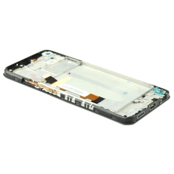 Display Complete with Housing Compatible for Xiaomi Redmi Note 9T Black Service Pack.