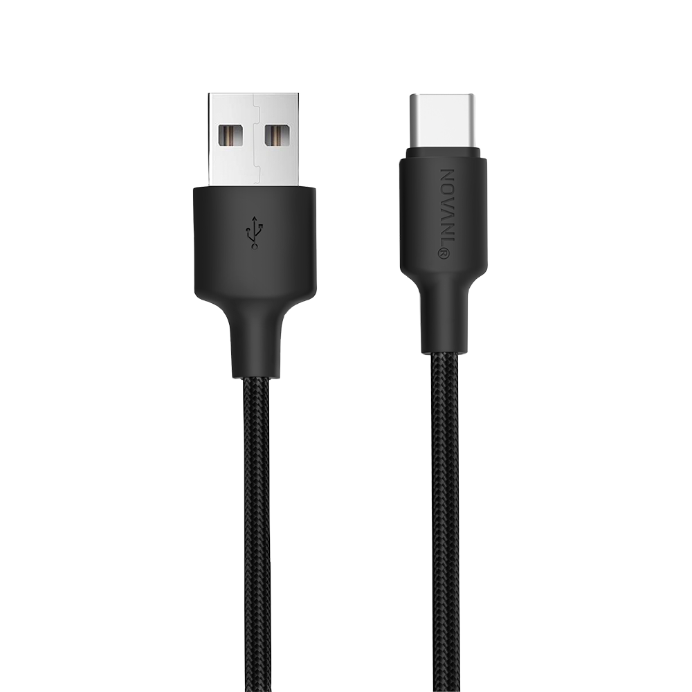NOVANL SpeedCharge USB A to USB-C Cable 12W (0.5M) Black 1 NOVANL SpeedCharge USB A to USB-C Cable 12W (0.5M) Black
